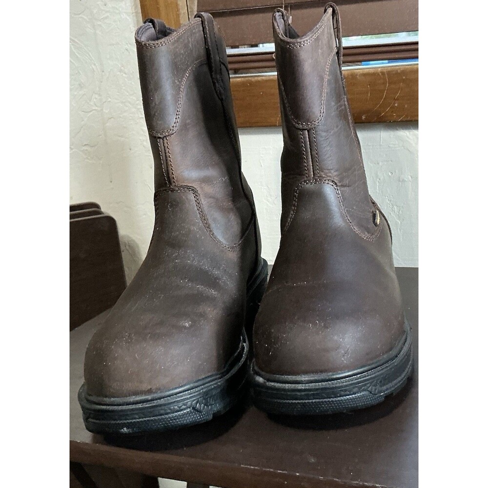 Brown Leather Herman Survivors Plower waterproof steel toe work boots Size 10.5 - Picture 4 of 5
